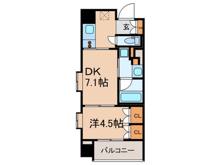 間取図 レジディア池尻大橋