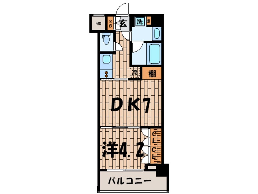 間取図 レジディア池尻大橋