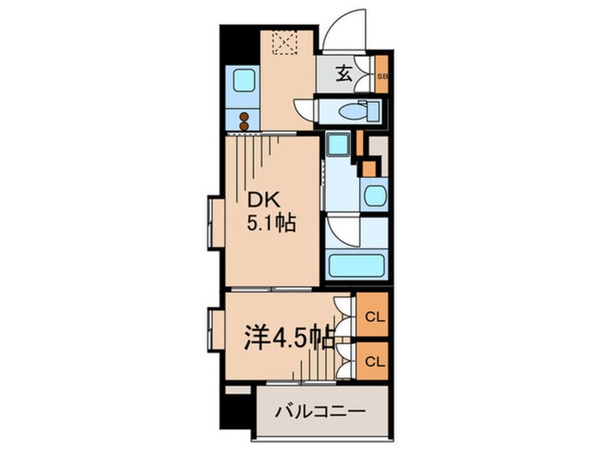 間取図 レジディア池尻大橋