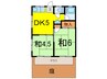 グリ－ンパレス 2DKの間取り