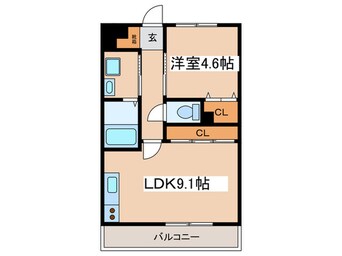 間取図 メゾンクレ－ル