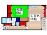 ＪＵＮヴィラ栄和 1LDKの間取り