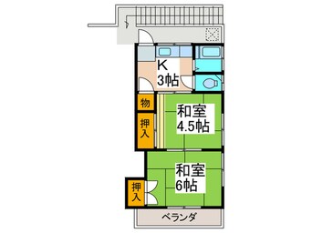 間取図 コーポ角田