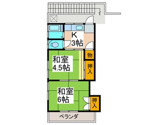 間取図 コーポ角田