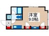ベイウィング 1Rの間取り