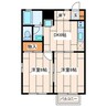 フローラＫ 2DKの間取り