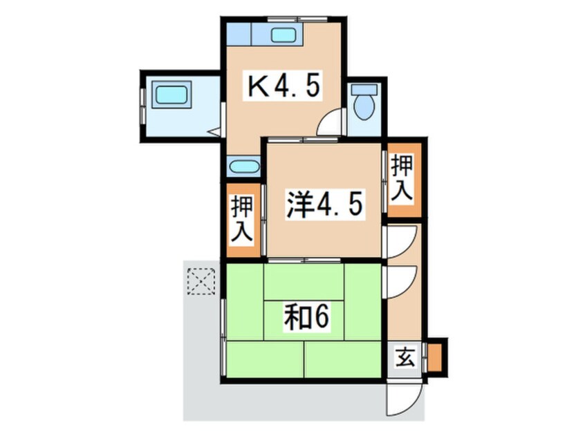 間取図 美昭コーポ