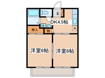 間取図 プリムロ－ズ