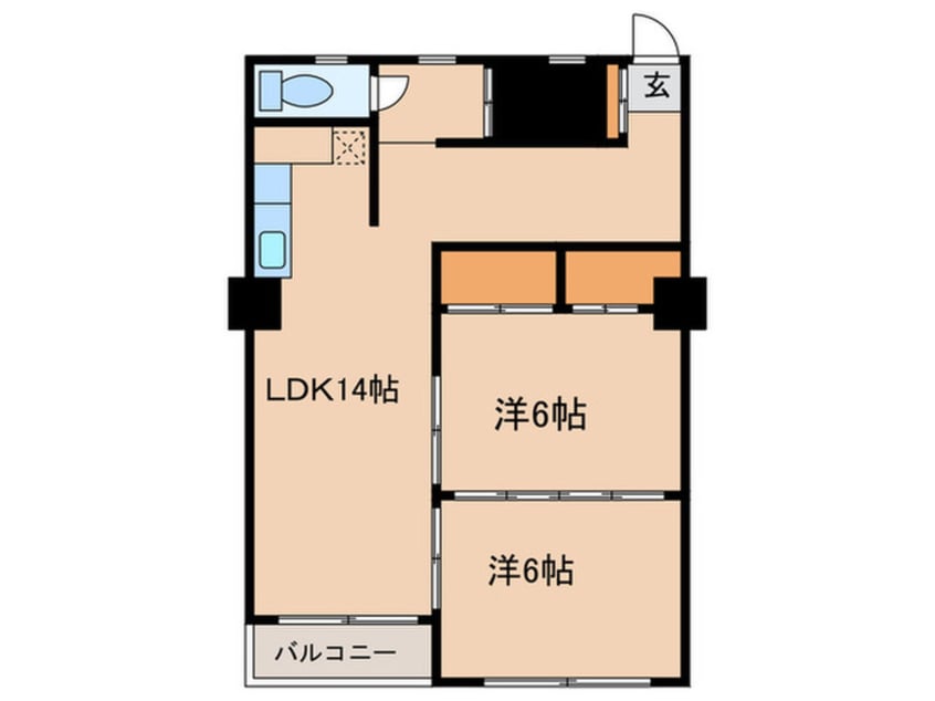 間取図 升本マンション