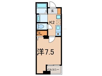 間取図 ブリヂネル堀留