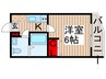 NSGATE亀有 1Kの間取り