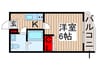 NSGATE亀有 1Kの間取り