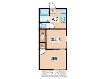 間取図 久木ハイツ(2F)