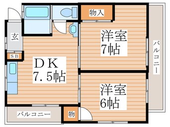 間取図 ヴィラ　プルニエ