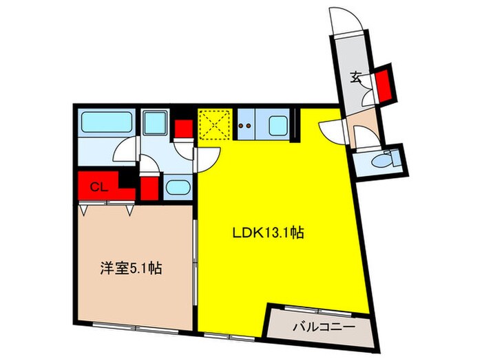 間取り図 ﾌﾗｯﾌｨｰ日本橋浜町