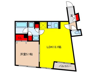 間取図 ﾌﾗｯﾌｨｰ日本橋浜町