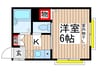 サンシャインヒルズ 1Kの間取り