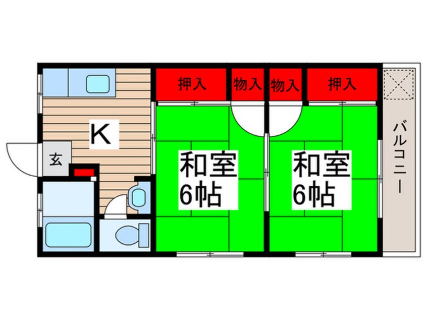 間取図 ひまわりハイツ