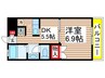 ラパークガーデン 1DKの間取り