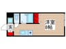 ＣＯＬＯＲ若宮 1Rの間取り