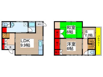 間取図 中山貸家