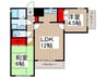 ＣＯＭＩＮＯＳ弐番館 2LDKの間取り
