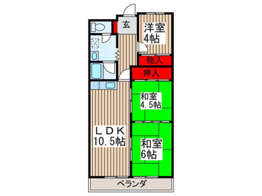 間取図 マンションセルシオ