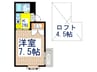 カ－サ　エテルナ 1Kの間取り