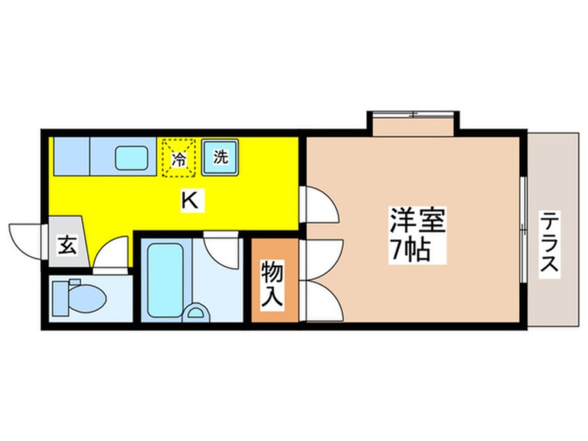 間取図 スプリングミタカＡ棟