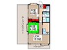 パレ東浦和 2LDKの間取り