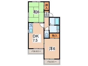 間取図 Ａｓｃｏｔ　Ｈｉｌｌ(1～4号室)