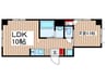 神部ビル 1LDKの間取り