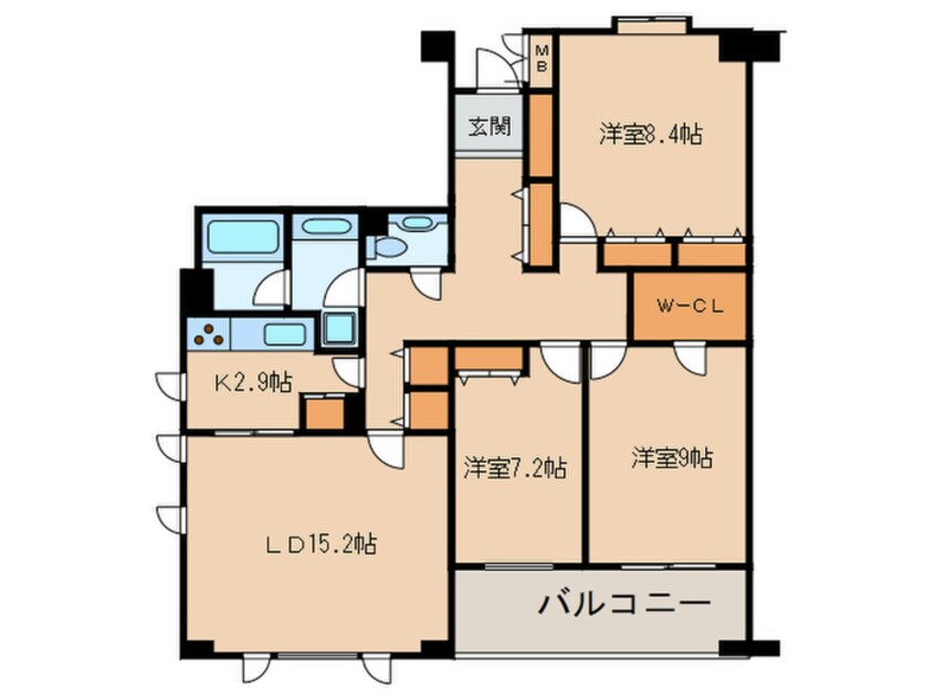 間取図 コロネード市ケ谷