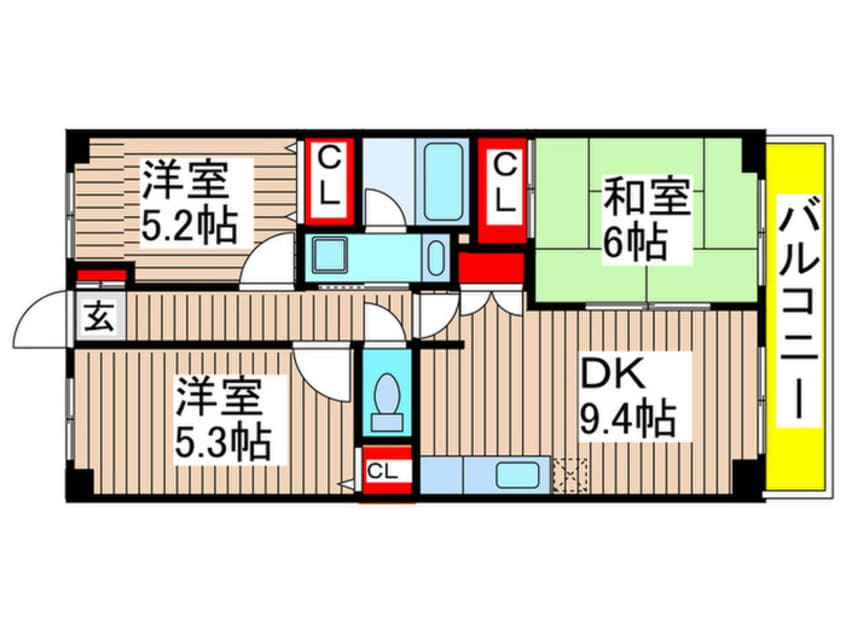 間取図 サンフェスタ山手台