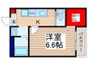 キャメル針ケ谷 1Kの間取り