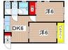 ショーケンプラザ 2DKの間取り