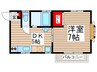 オリジン宮本２ 1DKの間取り