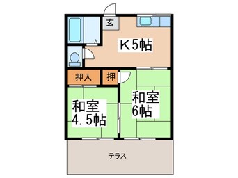 間取図 白鳥荘