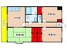 第９旭マンション 3DKの間取り