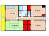 第９旭マンション 3DKの間取り