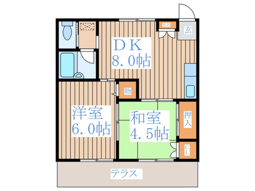 間取図 ドリームビラ高尾