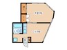 石川ビル 1DKの間取り