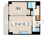 エシュレ湘南 1LDKの間取り