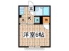 シティハイム青山 1Kの間取り