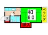 ハイツ工藤 1Kの間取り