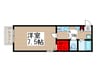 ベスト戸田公園 1Kの間取り