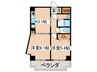 デイム橋本 2Kの間取り
