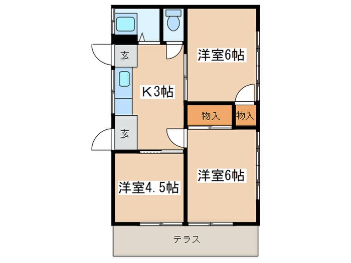 間取り図 高橋様貸家6号棟（千村）