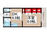 サクラビューハイツ 1DKの間取り