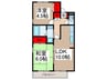 コートハウス光人館 2LDKの間取り